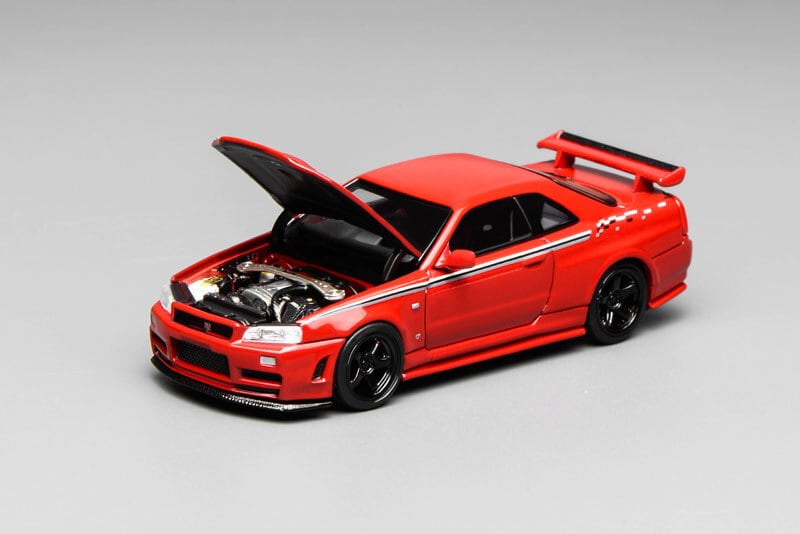 MOTORHELIX 1/64 日産 スカイライン GT-R (R34) NISMO CUSTOMIZED RED