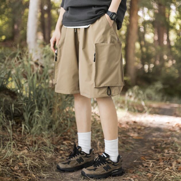 Multi-Pocket Half-Length Shorts ‐3col‐ A0209