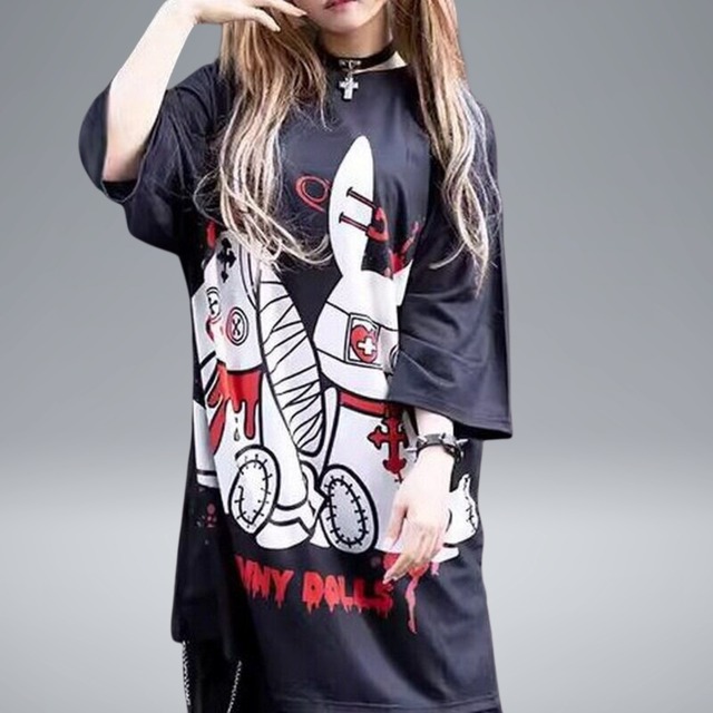 【カスタム】半袖ワンピースTシャツ_20643