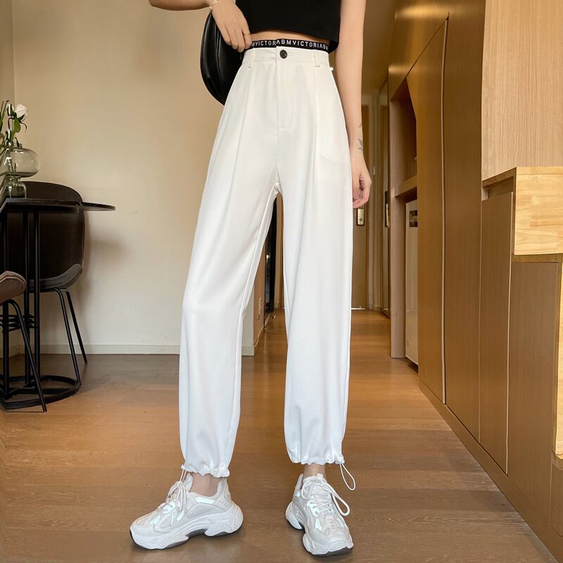 パンツ ルーズレギンス サマーウェストスリム薄手カジュアル 夏物 試着室62942916789