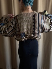 cafe au lait color remake knit-4481-1