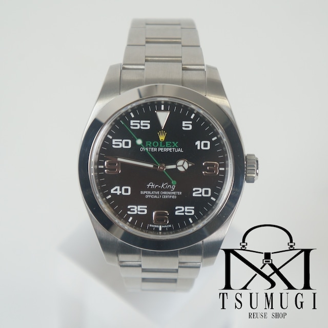ROLEX ロレックス 腕時計 エアキング SS AT黒文字盤 116900