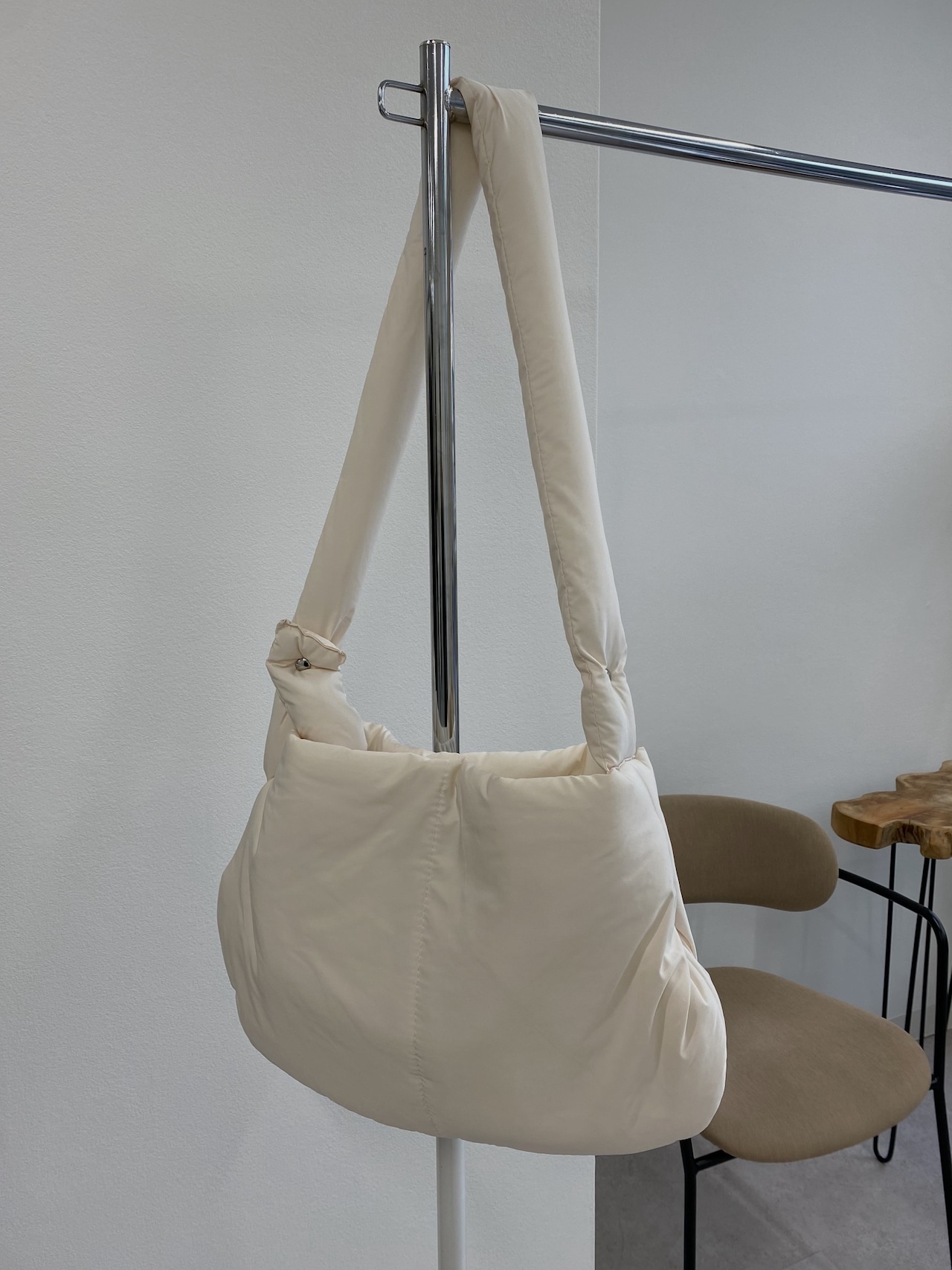 double puff shoulder arrange bag