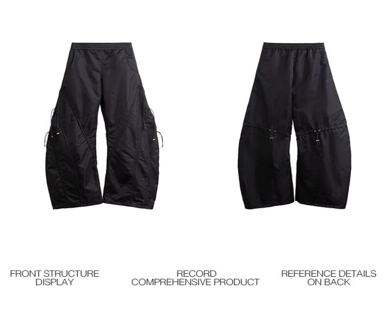 FRKM SCD ワイド スラックス XL FRKM SCD 変形タックドレープワイドパンツスラックス