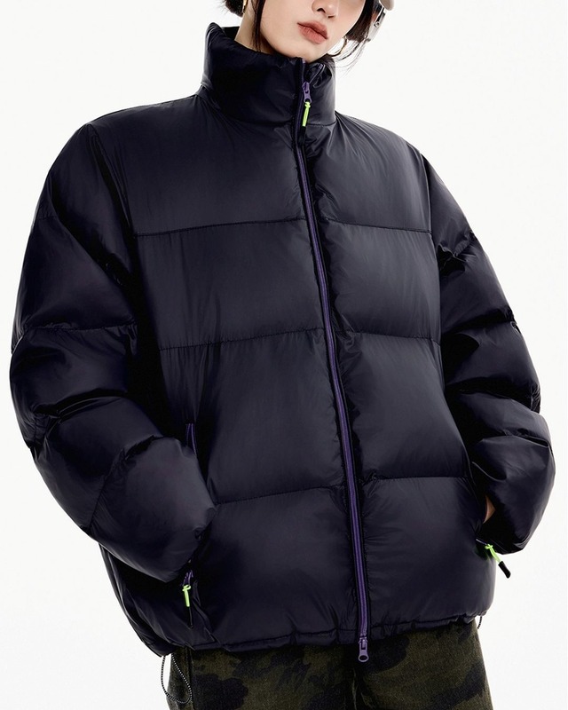 Contrast Trim Down Jacket 504027