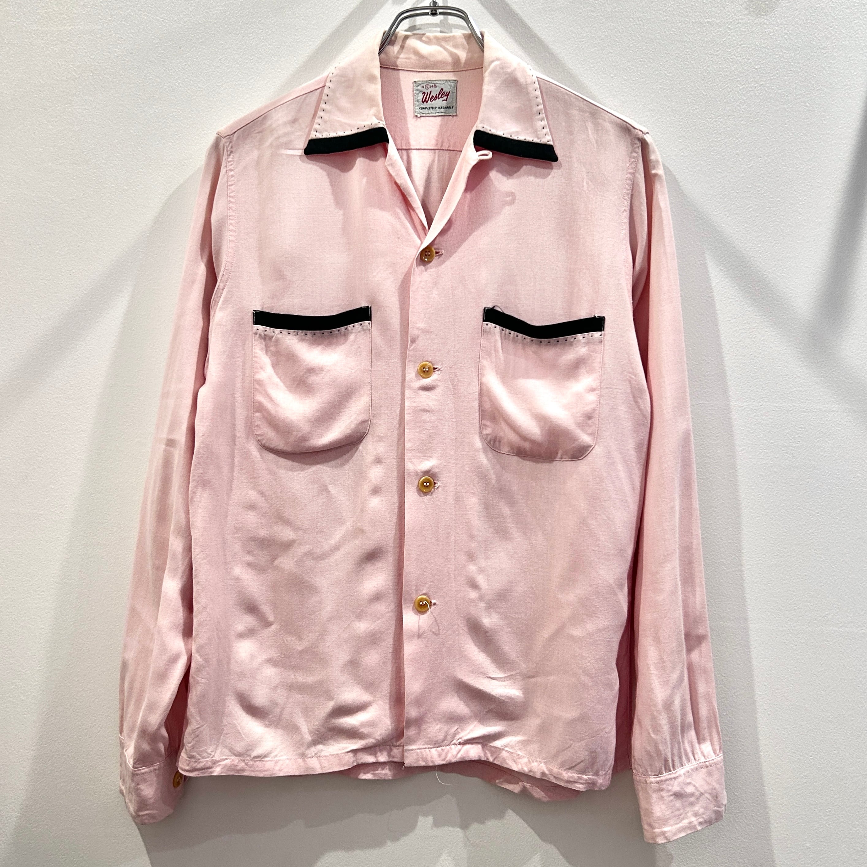 1950s グレピン PINK RAYON SHIRT ロカビリー