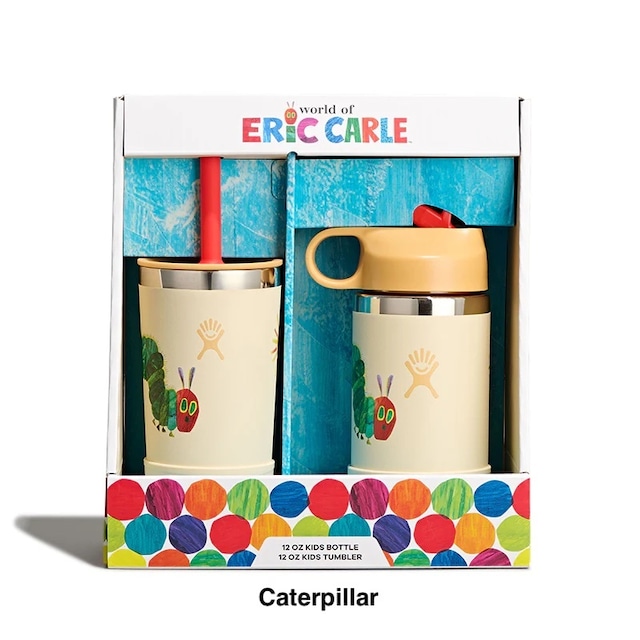 Hydro Flask（ハイドロフラスク）12oz Tumbler & Bottle Set -Eric Carle™ Collection (2点セット)　エリックカール "はらぺこあおむし"　フラスク・水筒