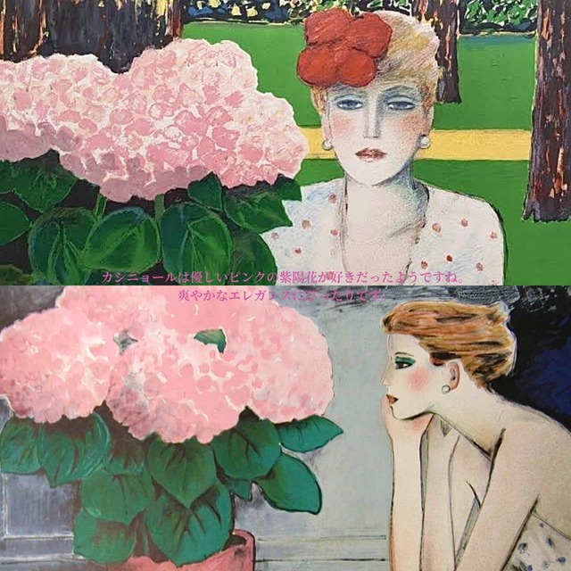 紫陽花イヤリング