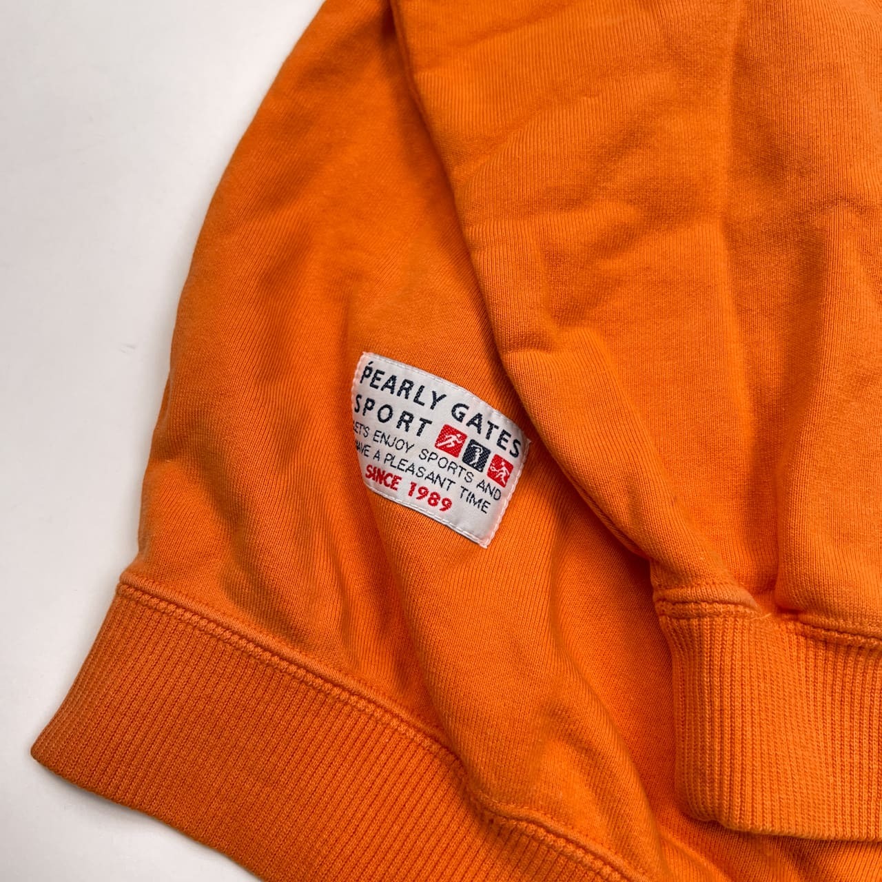 PEARLY GATES パーリーゲイツ ハイネック ハーフジップ スウェット トレーナー シャツ サイズ 3 /オレンジ/ゴルフ/日本製