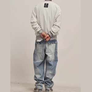 ヴィンテージ ウォッシュ ワイドデニム N3411