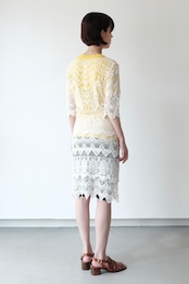 floral lacy mini dress