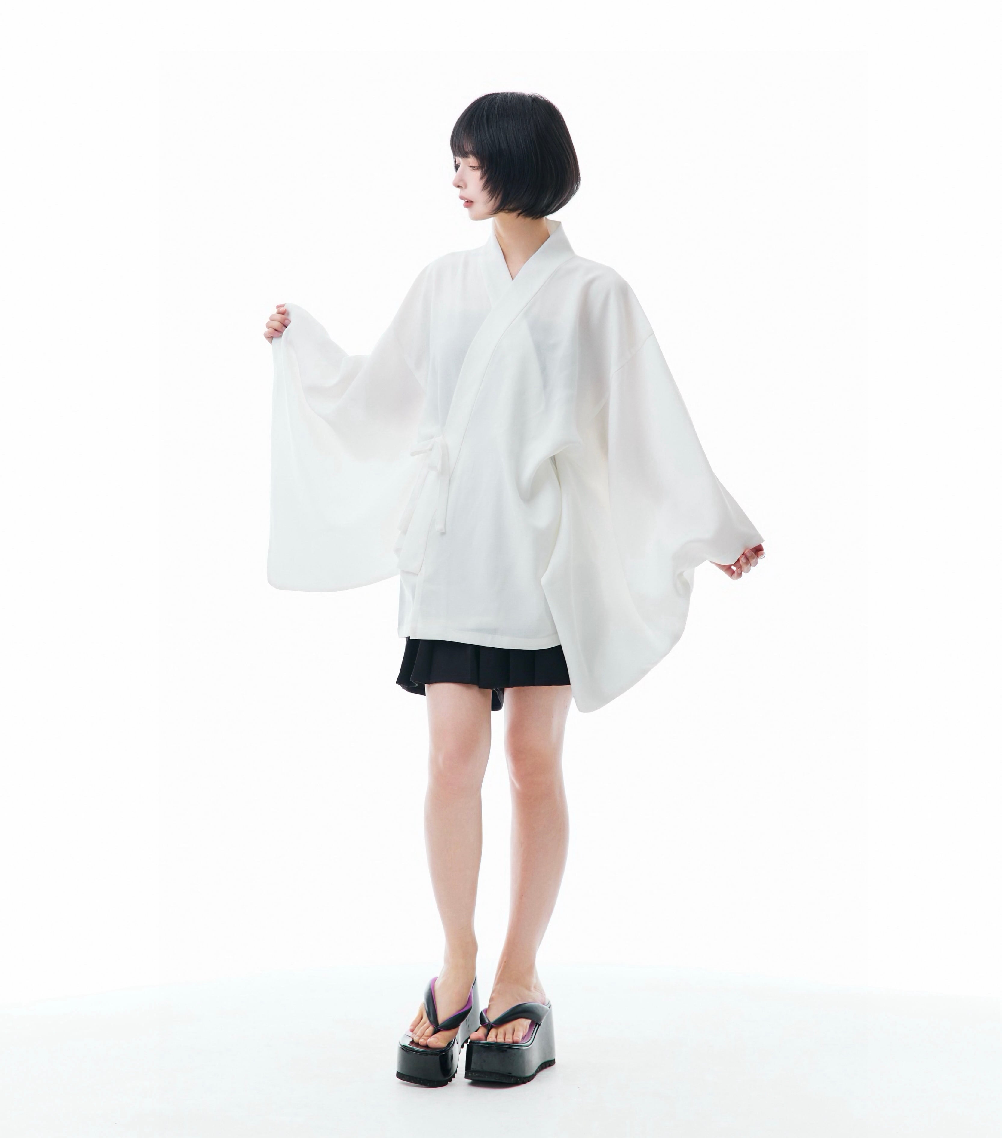 夏の着物シャツ ホワイト | MISAMARU