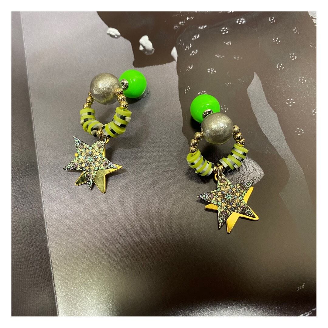 cottonpearl right green star