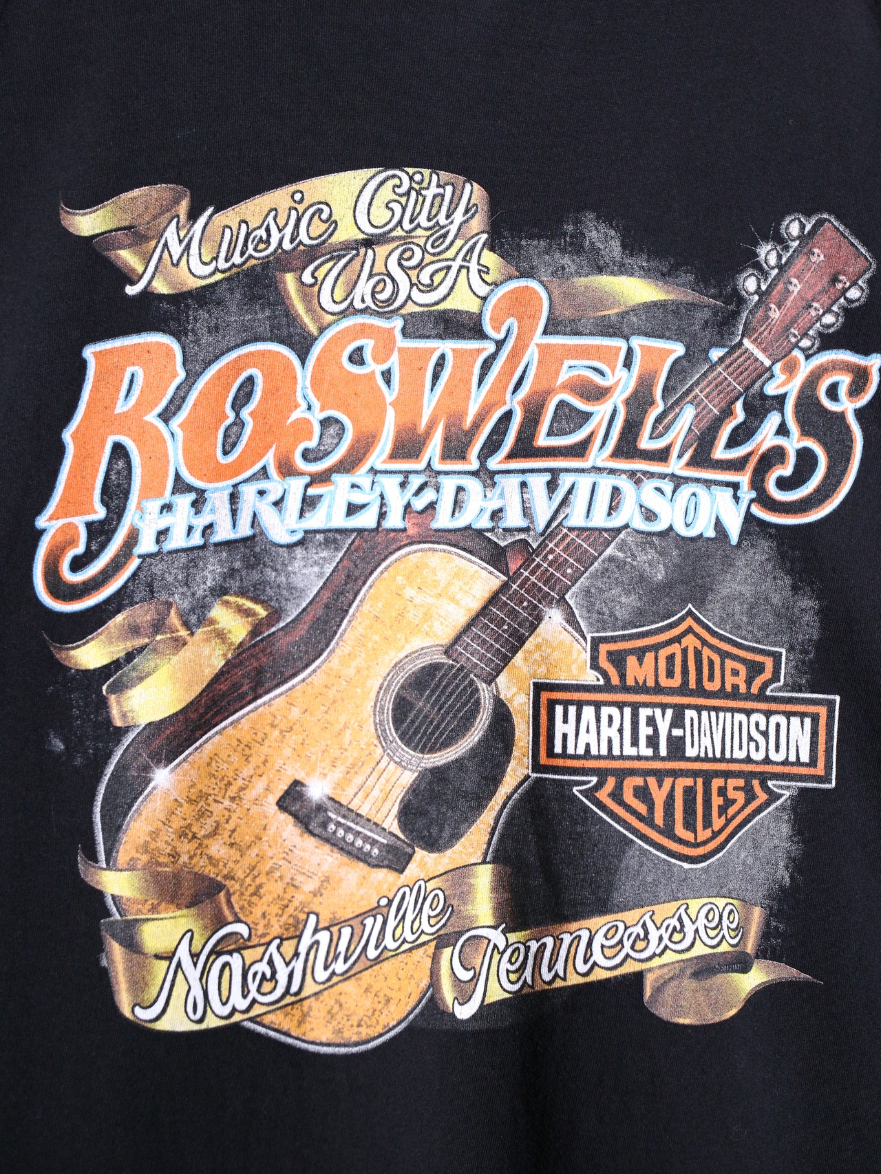 "Harley-Davidson" XXL over silhouette front and back print tee - 17