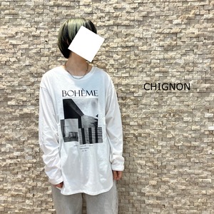 【CHIGNON】フォトコラージュロンT（8245−337KK）