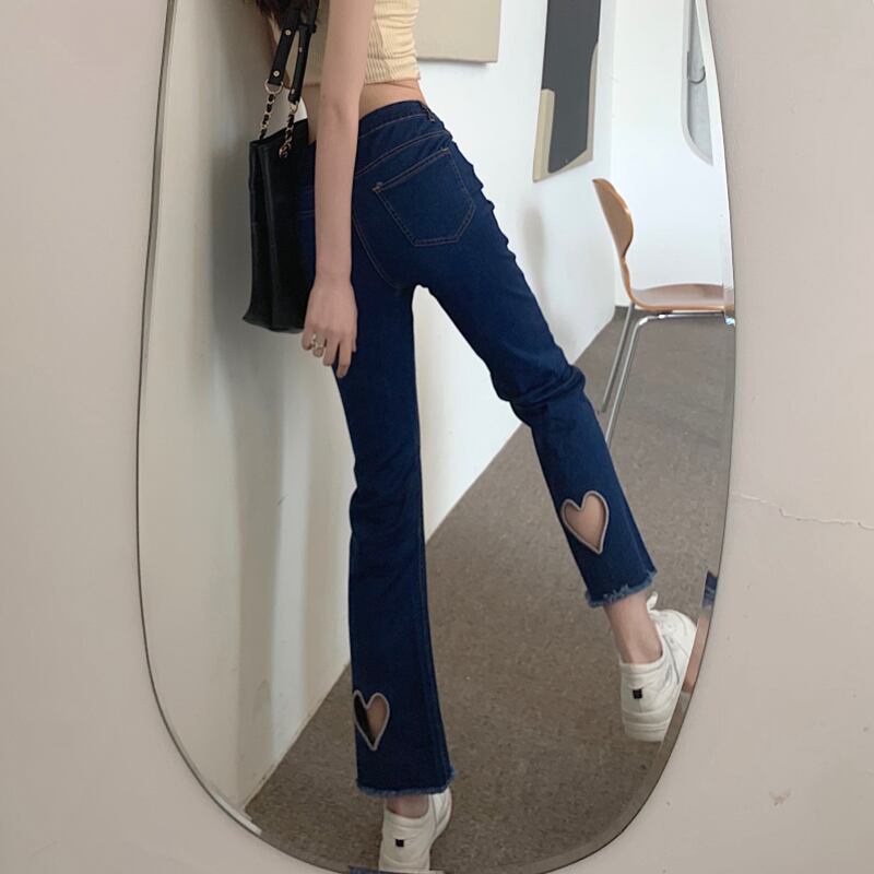 ハイウェストウェストジーンズ レディースサマースタイルワイドレッグパンツ 夏物 ワイドパンツ 萌量不足89020920981