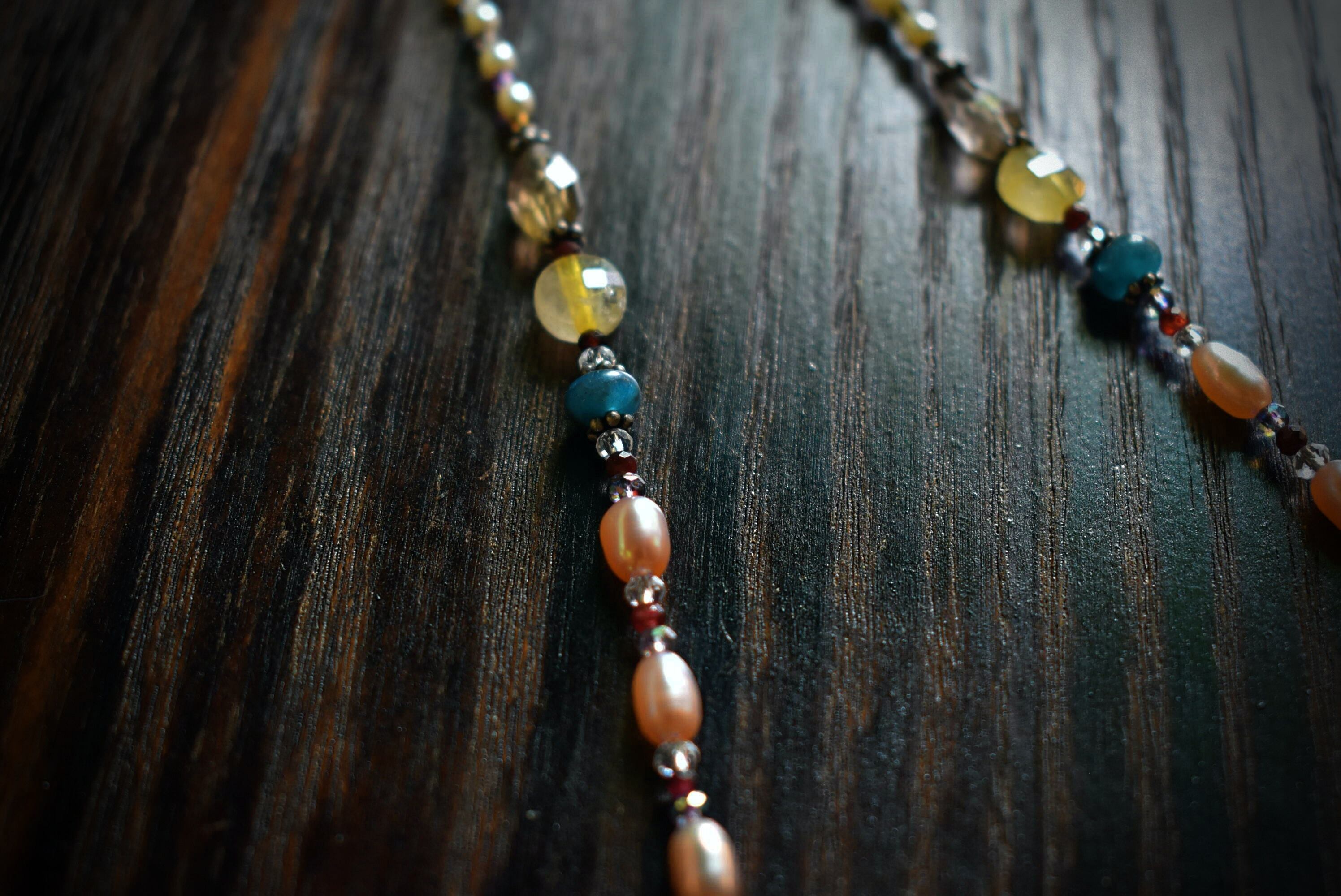 穏やかな調和★真珠とブルーアパタイトiroiroMixシルバー92.5ネックレスbe002