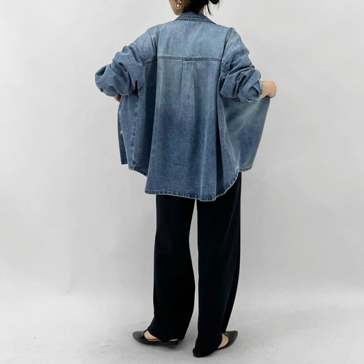 【新品】カフネ cafune デニム オーバーシャツ ジャケット 新品】カフネ cafune デニム オーバーシャツ ジャケット