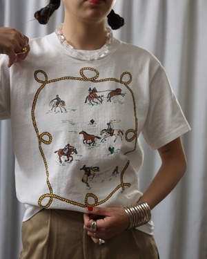 1990's Cowboy / Printed T-Shirt