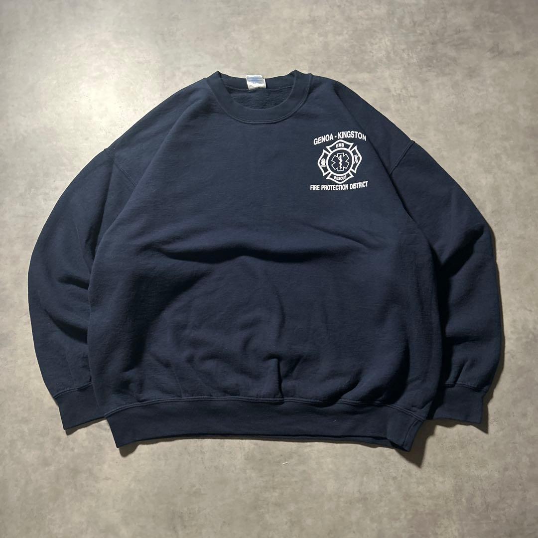 GILDAN ワンポイントロゴ チーム カレッジロゴ プリント スウェット