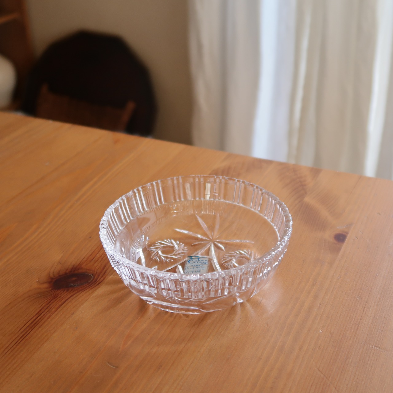 雪模様のガラス器