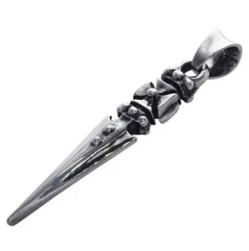 TRAVIS WALKER】 MINI TRIDENT PENDANT | SILVER SLASH