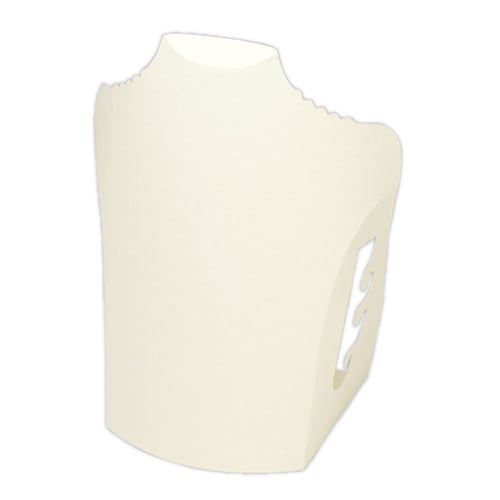 ネックレススタンドBIG 2台 紙製什器ホワイト ハンドメイド関連