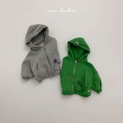〖取寄〗韓国子供服 / 26winter / aoustudio /フラワー ジップアップパーカー / キッズ服 *XS~L*