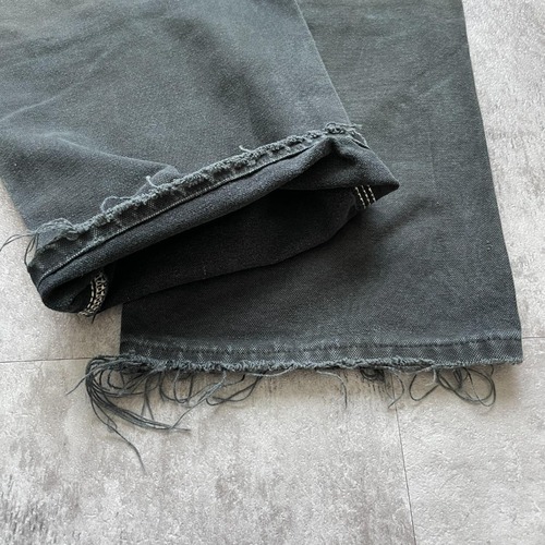 ブラック ダブルニー Carhartt B136 GVL 32×32 詳細写真18
