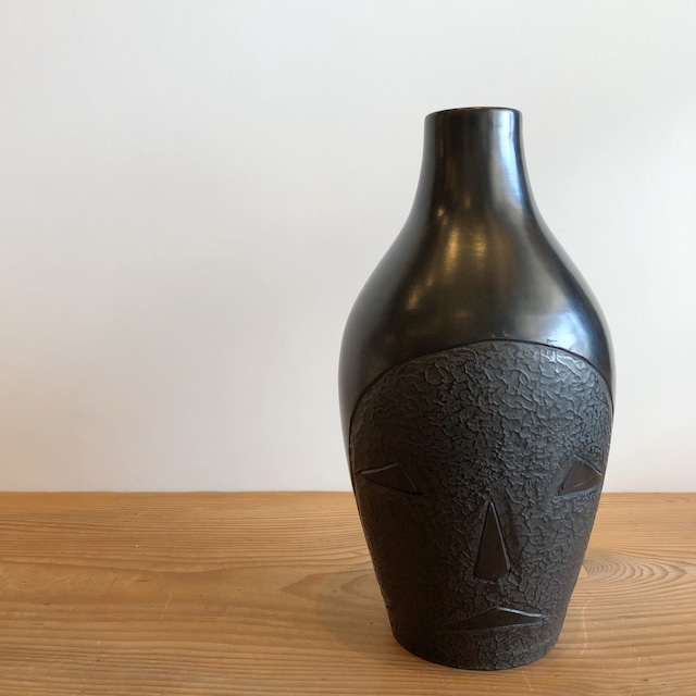 Vintage Black Flower Vase