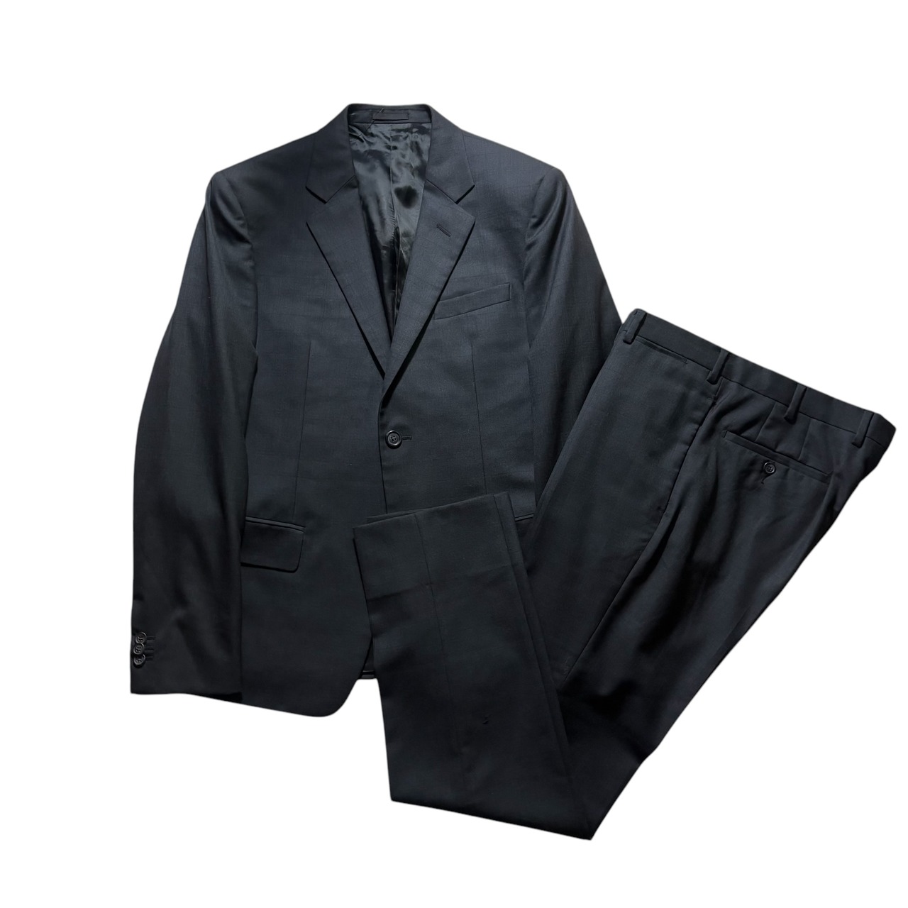 PRADA dark gray 2-buttons suits set-up