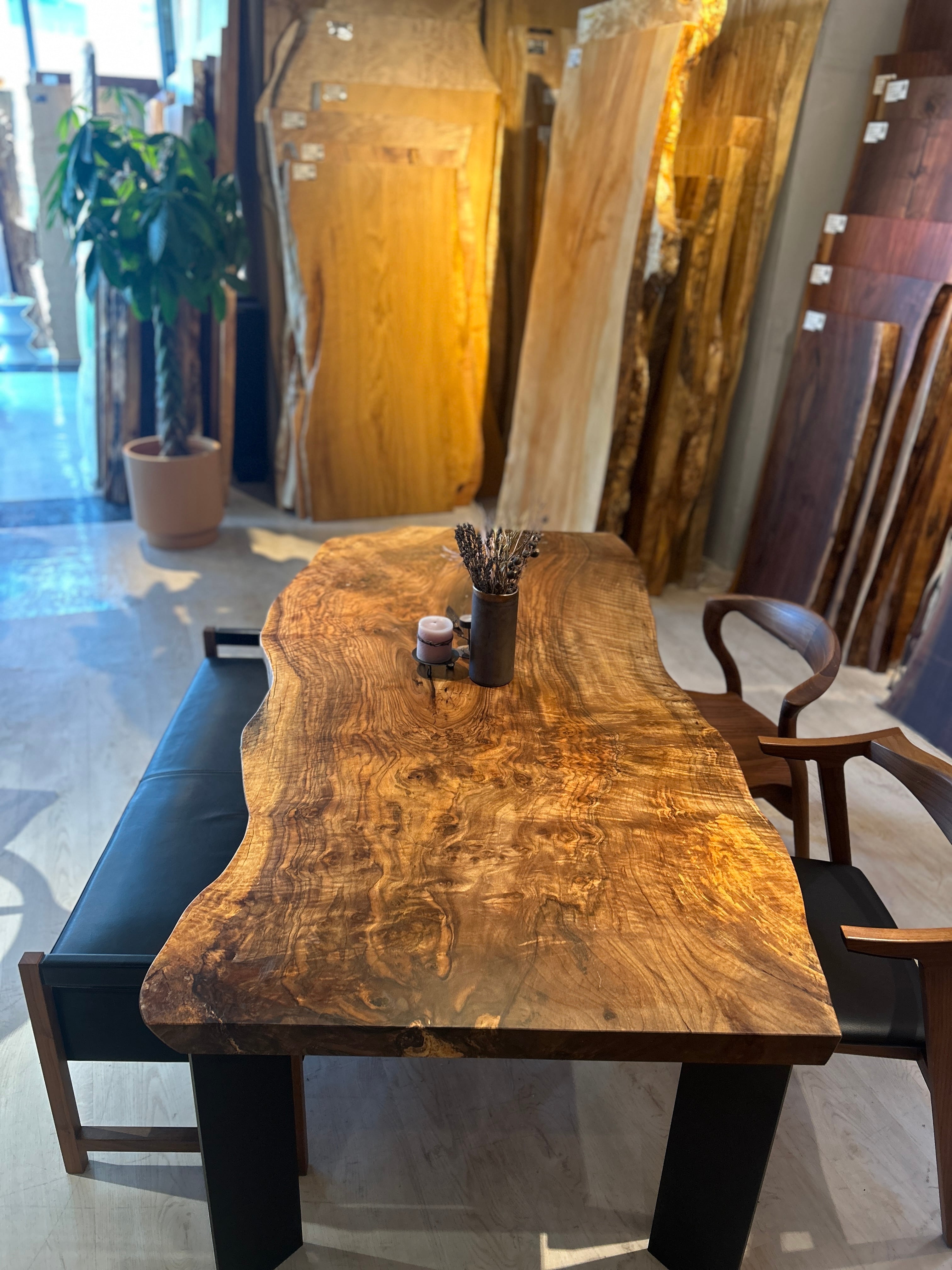 Premium】バストゥーンウォールナット_1800×900×53_青山店_テーブル天