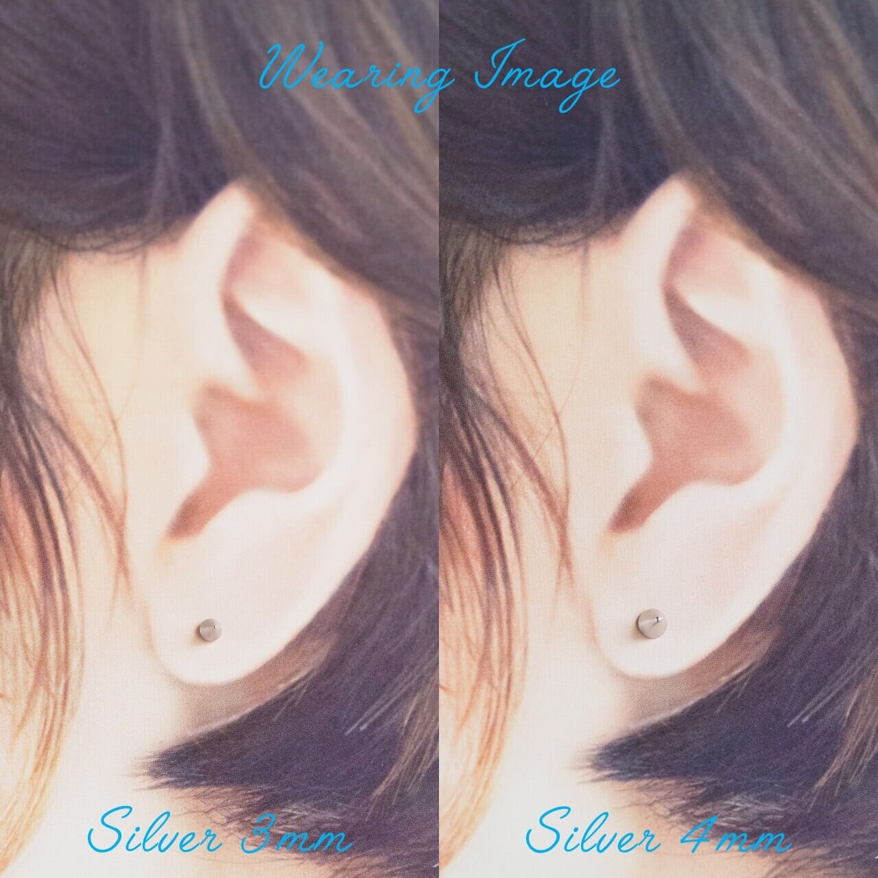 ペア】 スタッド セカンドピアス 日本製 純チタン 太軸 【stud】 【2-6