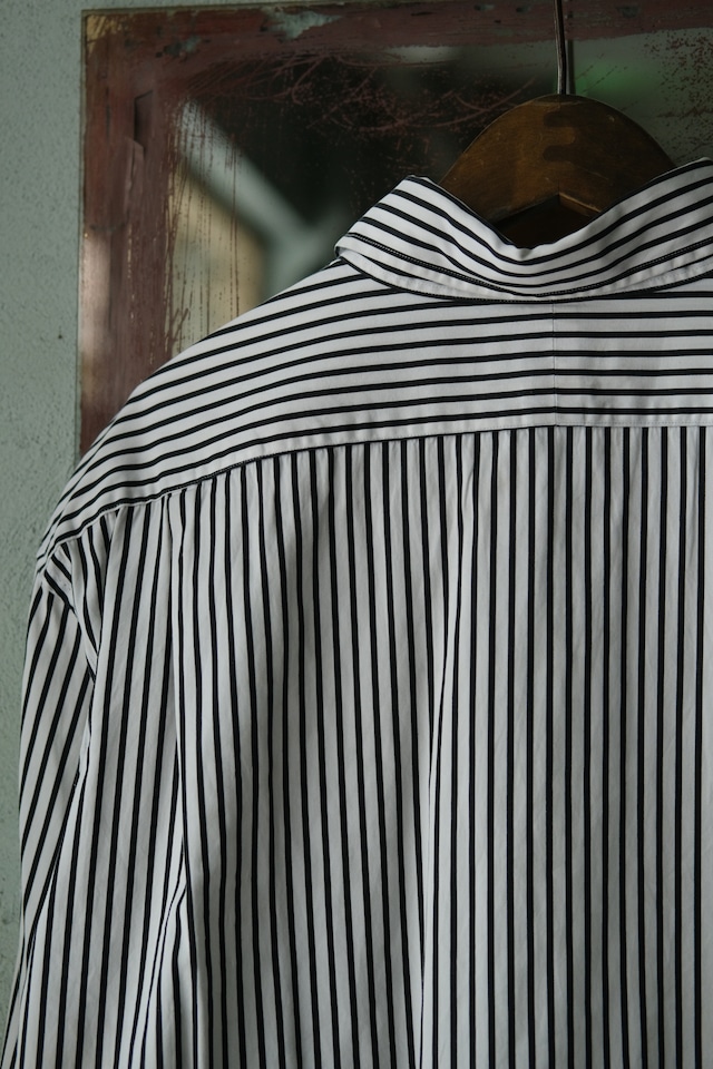 Utah／90's "POLO by Ralph Lauren" CLASSIC FIT stripe shirt／black
