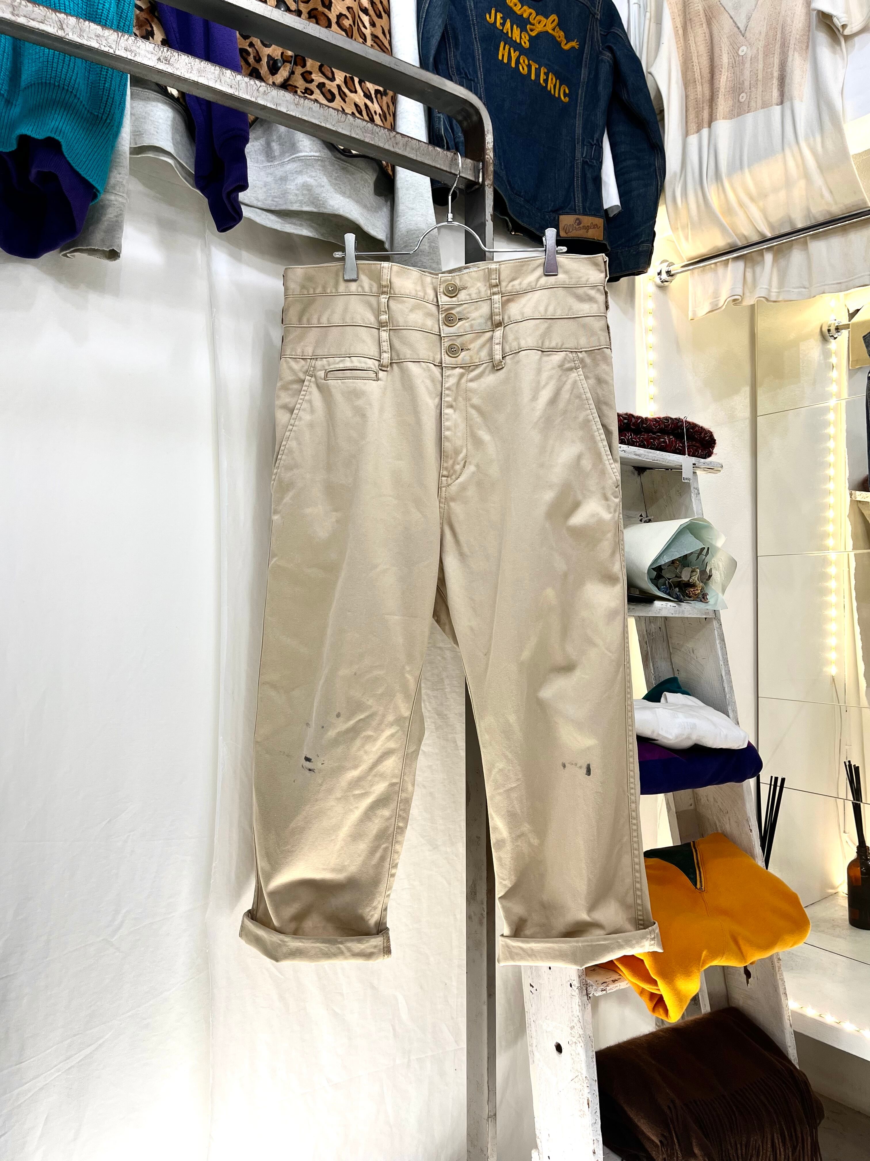 GANRYU サルエルチノパンツ ベージュ S GANRYU