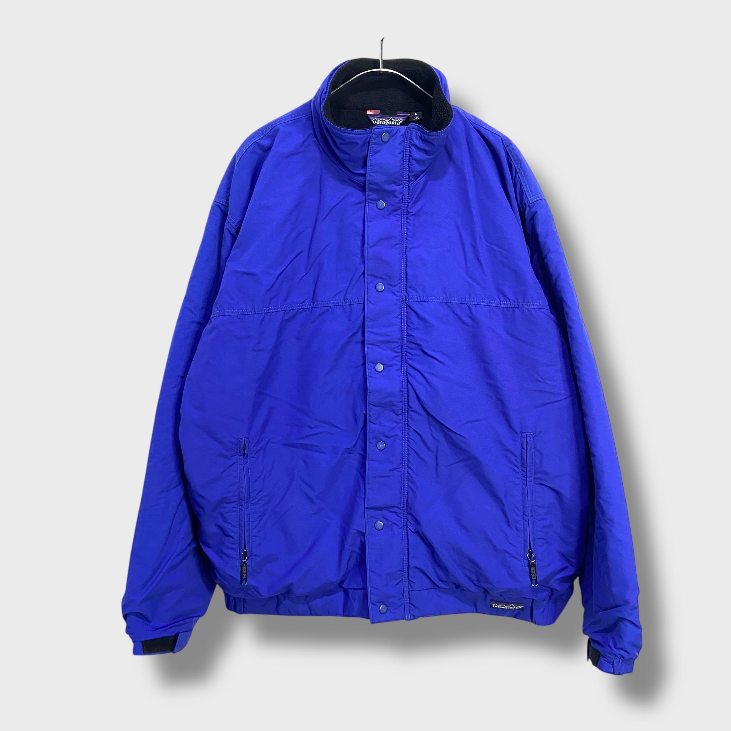 80s USA製 パタゴニア シンチラサークジャケット ナス紺 L 三角タグ
