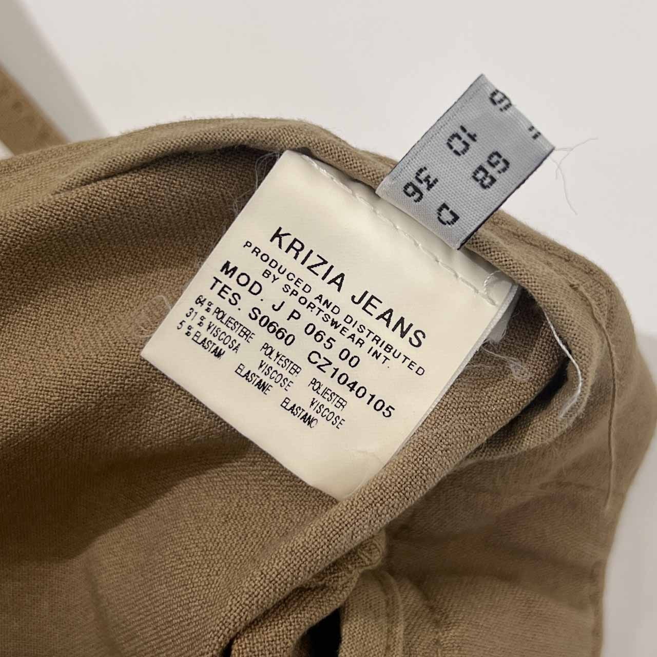 イタリア製 KRIZIA JEANS クリッツィア パンツ I 40/ベージュ レディース