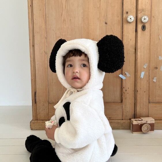 【BABY】可愛いパンダセットアップ