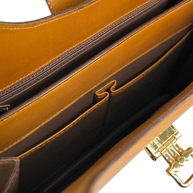 CELINE セリーヌ ショルダーバッグ ブラウン ホースビット レザー チェーンショルダー ワンショルダー 6hjm4n