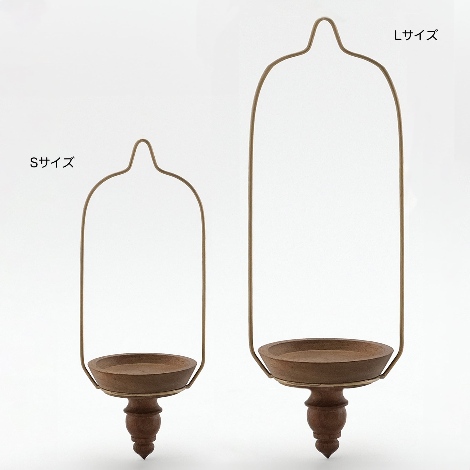 shesay 真鍮＆アカシアウッド 吊り下げコンポート（L） | Zakka so-la
