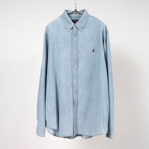 Ralph Lauren Chambray B.D Shirt XL ポロラルフローレン コットン シャンブレーシャツ