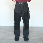 CHANGES / DOUBLE KNEE DUCK PANTS BLK(1)