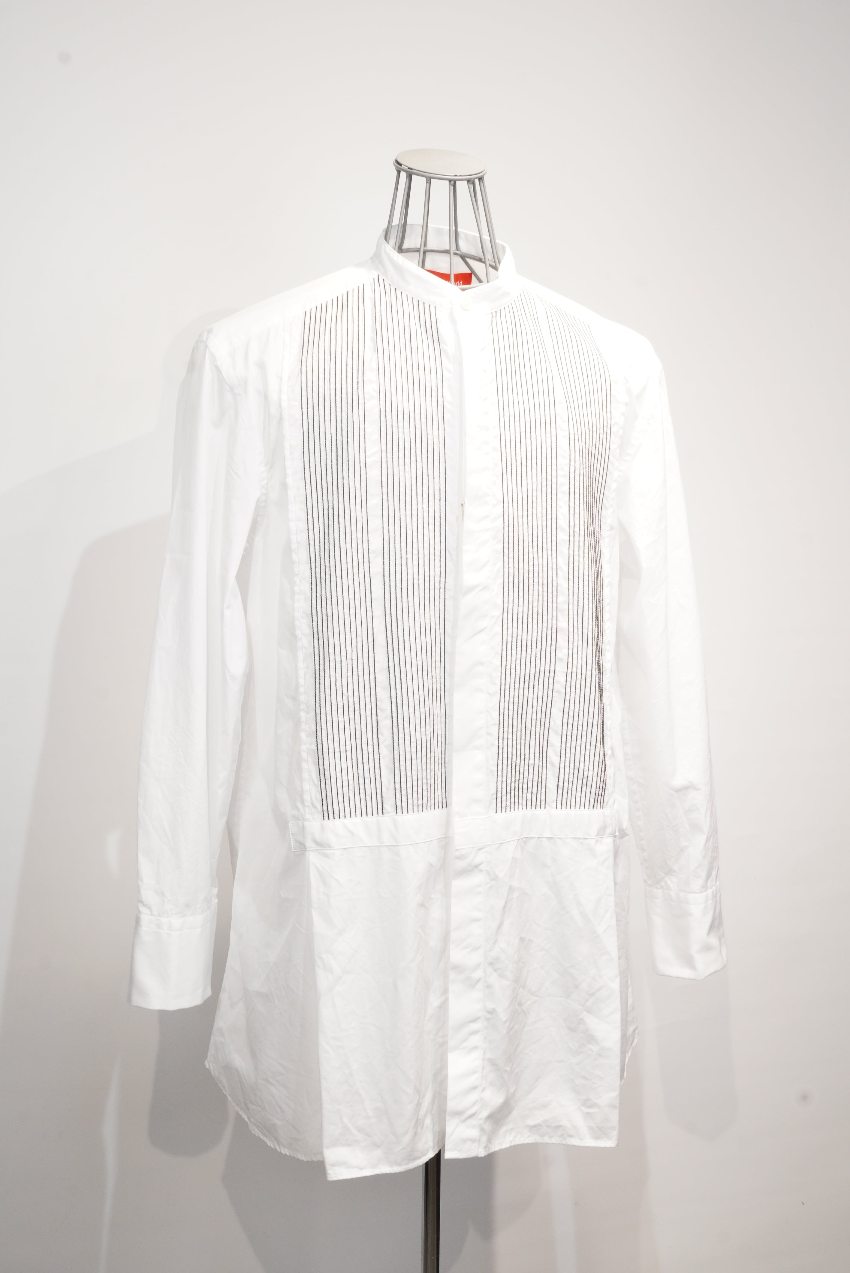 Any where out of the world × ARCD /  Pin tuck Band coller Shirt     (221069)