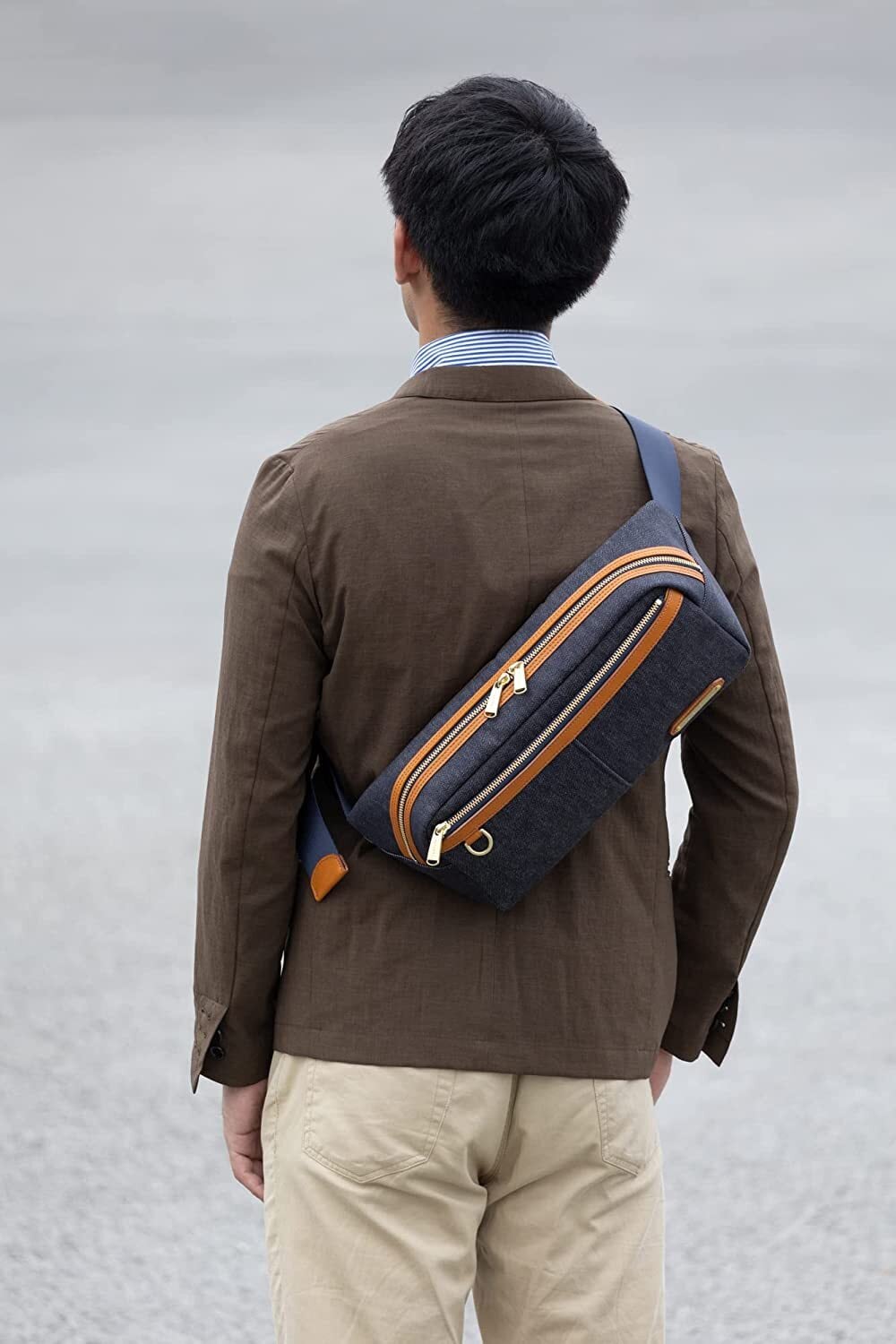 INNFITH 岡山デニムボディバッグ 大容量 in-55737 | 豊岡製オリジナル