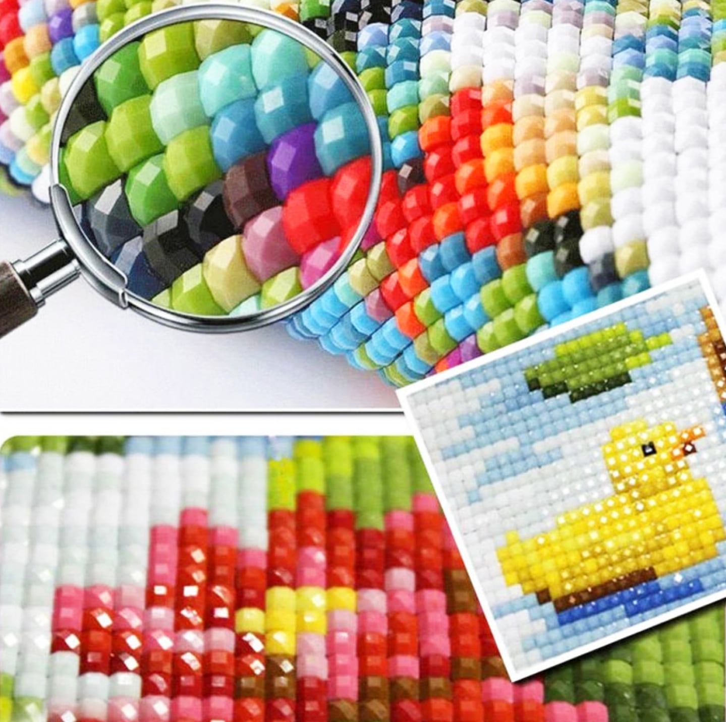 A3サイズ square ブルードレス ダイヤモンドアートkoo-003