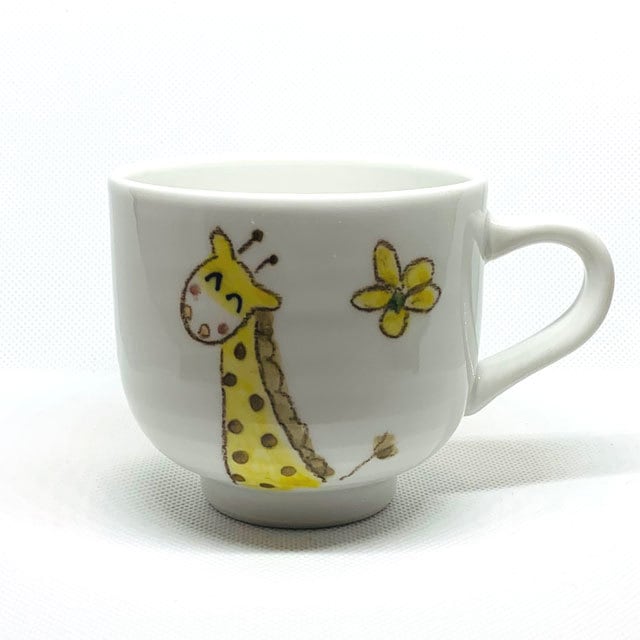 砥部焼／輝山窯】こども食器・マグ（きりん） | 砥部焼専門店／砥部焼