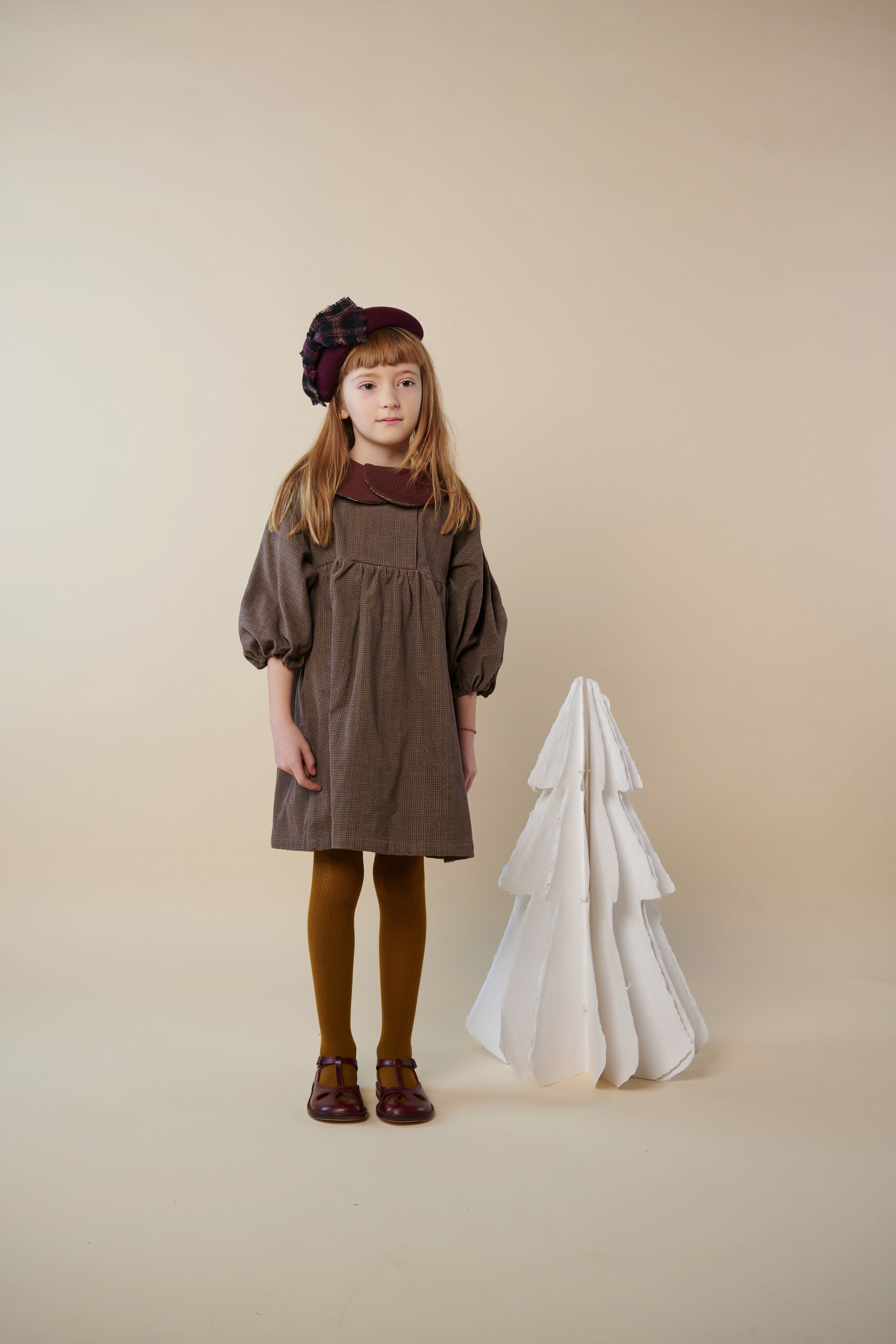 HELLO LUPO Susanna Dress - Tiny Purple/Mogano | RESONASON