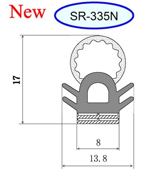 ５ｍ切り売り：SR-335N（エアータイトガスケット）ごむの森オリジナル品