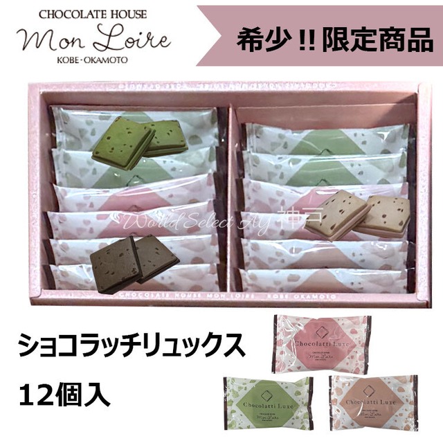 【送料無料】モンロワール ショコラッチリュックス　ギフトボックス 12個入 お菓子 おやつ デパ地下 おしゃれ 有名 プレゼント 贈り物 手土産 退職 大量 お返し ギフト CHOCOLATTI Luxe