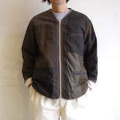 SAGE DE CRET Patchwork Liner Jacket Olive